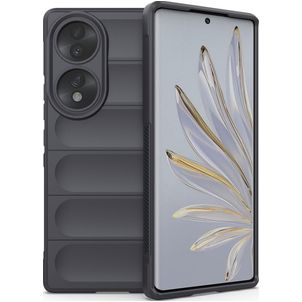 Mobigear Bumpy HONOR 70 Hoesje Flexibel TPU Backcover - Dark Grey