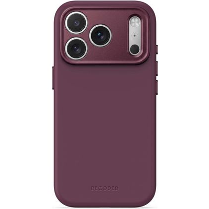 Decoded AntiMicrobial iPhone 18 Pro Siliconen MagSafe Hoesje Backcover - Plum