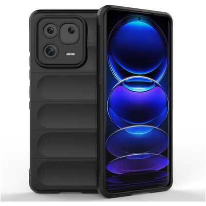 Mobigear Bumpy Xiaomi 13 Pro Hoesje Flexibel TPU Backcover - Zwart