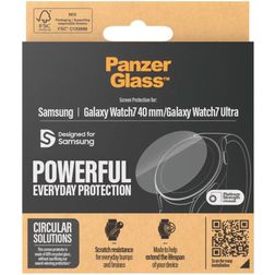 PanzerGlass Powerful Samsung Galaxy Watch 7 - 40 mm Glazen Screenprotector - Case Friendly