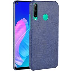 Mobigear Croco Huawei P40 Lite E Hoesje Hardcase Backcover - Blauw