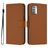 Mobigear Urban Wallet Nokia G42 Hoesje Bookcase Portemonnee - Bruin