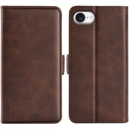 Mobigear Slim Magnet iPhone 16e Hoesje Bookcase Portemonnee - Bruin