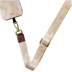MIO Lanyard Universeel Telefoonkoord Verstelbaar - Gold Marble