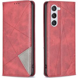 Mobigear Rhombus Slim Samsung Galaxy S24 Hoesje Bookcase - Rood