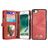 Caseme 008 iPhone SE (2022) Hoesje Uitneembare 2in1 Bookcase Portemonnee - Rood