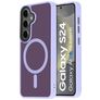 Mobiparts Hardcover Samsung Galaxy S24 MagSafe Hoesje Hardcase Backcover - Satin Lila