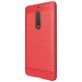 Mobigear Brushed Slim Nokia 5 Hoesje Flexibel TPU Backcover - Rood