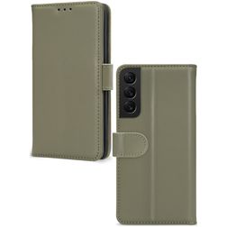 Mobilize Premium Gelly Wallet Samsung Galaxy S22 Hoesje Bookcase Portemonnee - Groen