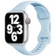 Mobigear Sport Slim Siliconen Apple Watch Bandje Druksluiting - 49/46/45/44 mm - Babyblauw