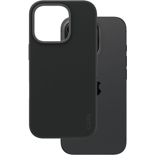 CARE by PanzerGlass Fashionable iPhone 16 Pro Siliconen MagSafe Hoesje Backcover - Zwart