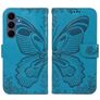 Mobigear Butterfly Samsung Galaxy S26 FE Hoesje Bookcase Portemonnee - Blauw