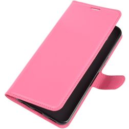 Mobigear Classic LG K51s Hoesje Bookcase Portemonnee - Magenta