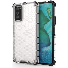 Mobigear Honeycomb Samsung Galaxy S20 Plus Hoesje Hardcase Backcover Shockproof - Wit