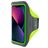 Mobiparts Comfort Fit Telefoonhouder Hardlopen iPhone 13 Sport Hoesje Neopreen Sportarmband - Neon Green