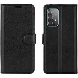 Mobigear Classic Samsung Galaxy A52 Hoesje Bookcase Portemonnee - Zwart