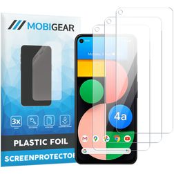 Mobigear Google Pixel 5a 5G Screenprotector Folie - Case Friendly (3-Pack)