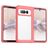Mobigear Crystal Google Pixel Fold Hoesje Hardcase Backcover - Transparant / Rood
