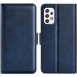 Mobigear Slim Magnet Samsung Galaxy A23 Hoesje Bookcase Portemonnee - Donkerblauw