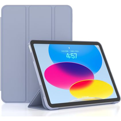 Mobigear Tri-Fold Gel iPad 10 (2022) Hoes TPU,Kunstleer Bookcase - Blauw