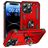 Mobigear Armor Ring iPhone 15 Pro Hoesje Hardcase Backcover Shockproof met Ringhouder - Rood