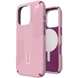 Speck Presidio2 Grip iPhone 16 Pro MagSafe Hoesje Hardcase Backcover Shockproof - Roze