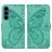 Mobigear Butterfly Samsung Galaxy S26 FE Hoesje Bookcase Portemonnee - Groen
