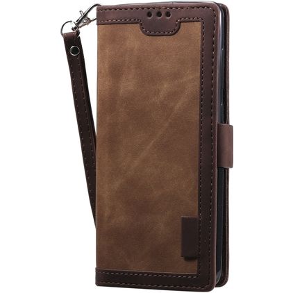 Mobigear Two Tone Huawei P40 Hoesje Bookcase Portemonnee - Bruin