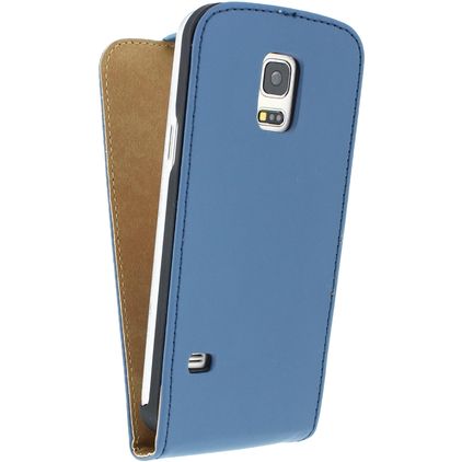 Mobilize Ultra Slim Flip Samsung Galaxy S5 Mini Hoesje Flipcase - Blauw