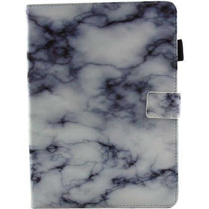 Mobigear Marble iPad 6 (2018) Hoes Bookcase - White Marble