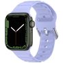Mobigear Bumpy Siliconen Apple Watch Bandje Gespsluiting - 42/41/40/38 mm - Paars