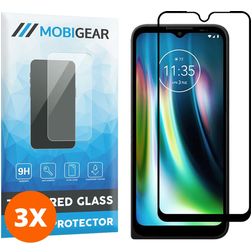Mobigear Premium Motorola Defy (2021) Glazen Screenprotector - Case Friendly - Zwart (3-Pack)
