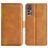 Mobigear Slim Magnet TCL 30 Plus Hoesje Bookcase Portemonnee - Cognac