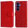 Mobigear Sunflower Samsung Galaxy S26 Hoesje Bookcase Portemonnee - Rood