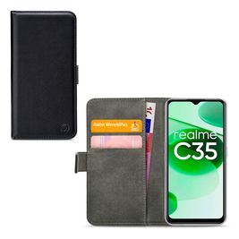 Mobilize Classic Gelly Wallet Realme C35 Hoesje Bookcase Portemonnee - Zwart