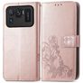 Mobigear Clover Xiaomi Mi 11 Ultra Hoesje Bookcase Portemonnee - Roségoud