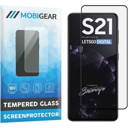 Mobigear Premium Samsung Galaxy S21 Glazen Screenprotector - Case Friendly - Zwart