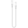 Mobilize Strong Nylon USB-C naar USB-C Kabel 0.2 Meter - Wit