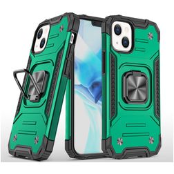 Mobigear Armor Ring iPhone 13 Pro Max Hoesje Hardcase Backcover Shockproof met Ringhouder - Groen