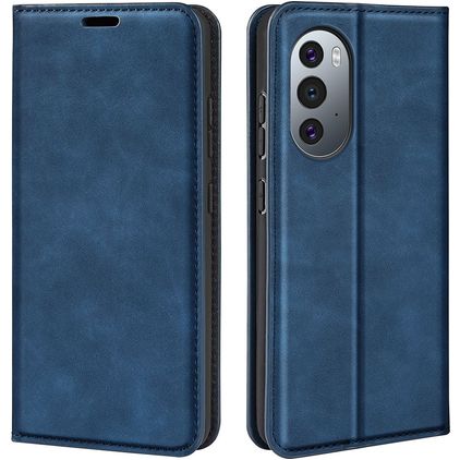 Mobigear Retro Slim Motorola Edge X30 Hoesje Bookcase Portemonnee - Donkerblauw
