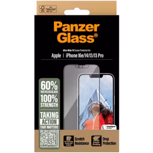 PanzerGlass Ultra-Wide Fit iPhone 13 Pro Glazen Screenprotector - Case Friendly