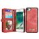 Caseme 008 iPhone SE (2022) Hoesje Uitneembare 2in1 Bookcase Portemonnee - Rood