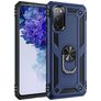 Mobigear Armor Ring Samsung Galaxy S20 FE Hoesje Hardcase Backcover Shockproof met Ringhouder - Blauw