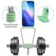 Mobigear Lanyard Card iPhone 17 Pro Max Siliconen Hoesje met koord en Pasjeshouder - Groen