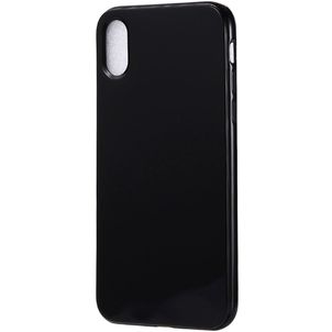Mobigear Colors iPhone XR Hoesje Flexibel TPU Backcover - Zwart