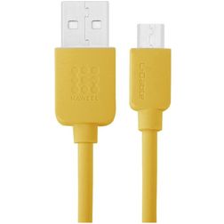 Haweel USB-A naar Micro USB Kabel 1 Meter - Geel