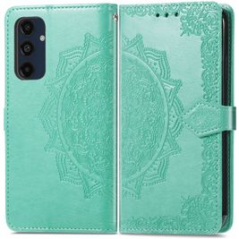Mobigear Mandala Samsung Galaxy A16 Hoesje Bookcase Portemonnee - Groen