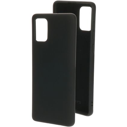 Mobiparts Samsung Galaxy A71 Siliconen Hoesje Backcover - Zwart