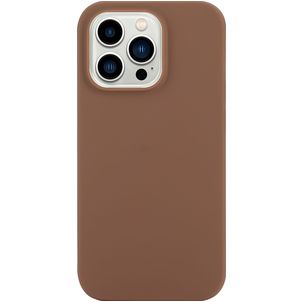 Mobigear Colors iPhone 14 Pro Max Hoesje Flexibel TPU Backcover - Bruin