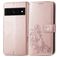 Mobigear Clover Google Pixel 7 Hoesje Bookcase Portemonnee - Roségoud